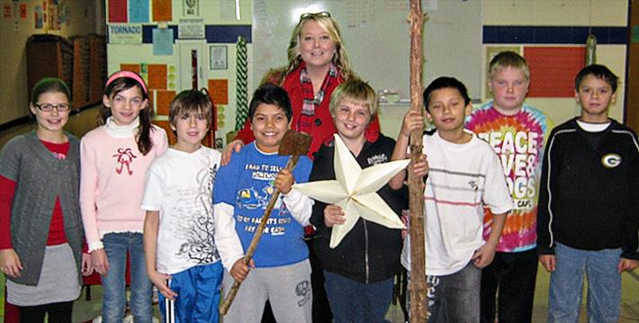 Rochelle Pennington Visited Clayton Elementary School